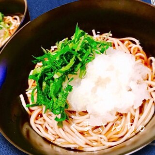 あっさり！おろしと大葉の冷やし蕎麦